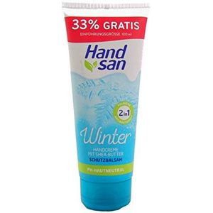 100 ml Handsan Winter Handcrème 2-in-1 24 uur vocht met Shea & Cocoa Butter PH neutraal