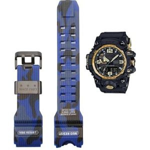 Camouflage Hars Band Geschikt Fit for Casio G-SHOCK GWG-1000 Mudmaster heren Vervanging Band Achteraf Horloge Accessoires (Color : GWG-Camo Blue-B, Size : GWG1000)