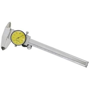 150mm 6 Inch Precision Dial Caliper Dial Vernier Caliper Micrometer Gauge Dial Caliper 0.01mm(0-200mm 0.01mm)