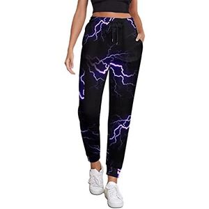 Purple Thunder Dames Athletic Jogger Broek Joggingbroek Lounge Broek Met Zak