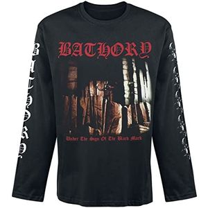 Bathory Under The Sign herenshirt met lange mouwen zwart band-merch, bands, zwart, M