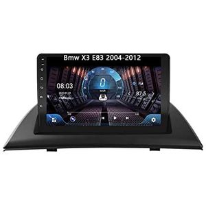 Android 10 Dubbel Din Auto Stereo 9 Inch Digitaal Scherm Car Audio Speler Met FM Radio Voor Bmw X3 E83 2004-2012 Met GPS Ondersteuning Bluetooth Spiegel Link/Stuurbediening (Color : 4G+WIFI 8core 8G+