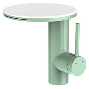 Badkamer Waterval Wastafel Kraan Roze Wastafel Mengkraan Warm & Koud Badrandcombinaties Toilet Kraan Water (Groen Wit, G9/16)