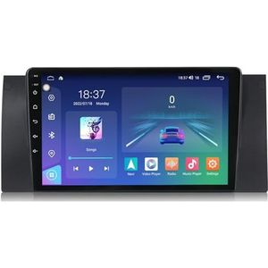 Android 14 Autoradio Stereo voor B-MW X5/E39(1999-2006)9 Inch Touchcreen Multimedia Speler met Draadloze Carplay Android Auto 2 Din GPS Navigatie FM RDS Bluetooth 5G-WiFi SWC DSP,M200s