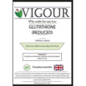 Verminderde glutathion - 30 tabletten met hoge sterkte van 1000 mg