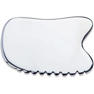 wuyaoyao Roestvrij staal Gua Sha Facial Tool 4-Edge Gua Sha Schrapen Massage Tool Gua Sha Gereedschap voor Anti Cellulite, Face Lifting, Lymfedrainage, Zacht weefsel (F)