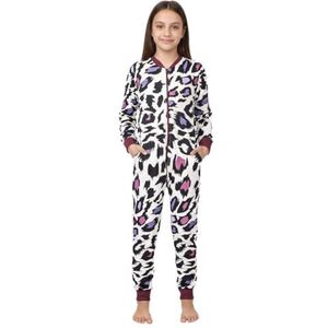 A2Z 4 Kids Katoen Onesie For Kinderen Onesie Pyjama Lounge - Cotton Onesie 154 White 11-12