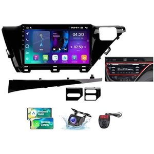 Android 13 9 Inch 2 Din QLED Autoradio Voor Toyota Camry 8 XV70 2017-2020 - Camera DVR - Steun Carplay Android Auto DSP Stuurwiel FM RDS DAB WIFI 4G Bluetooth 5.0 Split-Screen(A,NF-2)