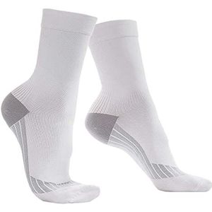 TOROS GROUP MANUFACTURE Sportsokken/sokken met compressie/compressiesokken, uniseks, 18-22 mmHg, wit, medium