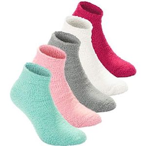 BRUBAKER 10 paar bedkousen fleece sokken knuffelsokken maat 36-42