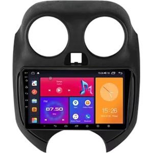 Android 13 Autoradio 9 inch Touch scherm dubbele Din auto stereo voor Nissan March K13 2010-2013 met Bluetooth/FM radio/wifi/USB/stuurwielbediening/GPS(8 Core 8+128G)