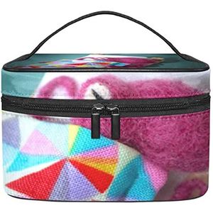 Octopus make-up organizer tas, reismake-up tas organizer case draagbare cosmetische tas voor vrouwen en meisjes toiletartikelen, Meerkleurig, 22.5x15x13.8cm/8.9x5.9x5.4in