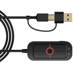 MALSSE Externe Onafhankelijken USB Correcte Adapter met Meeslepend Surround Sound voor Muziek en Spel