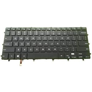 Laptop Toetsenbord Voor For Dell XPS 15 7590 Zwart Verenigde Staten Lay-out