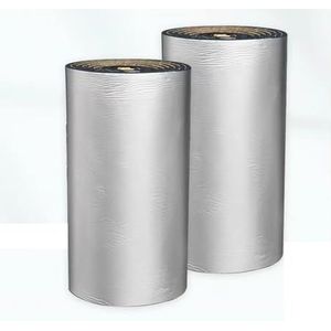 Isolatieplaat Zelfklevende reliëf aluminiumfolie，Waterdichte hittebestendige thermische barrière isolatieschuimrol Reflecterende aluminiumfolie Hittebarrière.(1*7m/3.2*23ft,10MM(THK))