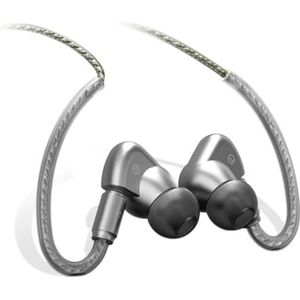 SoundMAGIC E90C Bedrade Oortelefoon met Microfoon Coaxiale Dual Driver in Ear Monitor Hoofdtelefoon HiFi Stereo Over Ear Haken Oordopjes met Afneembare Kabel voor Muzikant Audiofiele