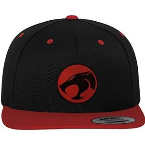 Thundercats Officieel gelicenseerd Thundercats Logo Premium Snapback Cap (Zwart-rood), One size