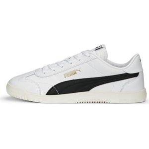 PUMA Heren Club 5v5 Sneaker, Wit Zwart Goud, 11 UK, Puma Wit PUMA Zwart PUMA Goud, 46 EU