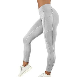 OXOLAMRIN Yogalegging voor dames, met zak voor mobiele telefoon, meerkleurig, verschillende maten, kleur 6, XL