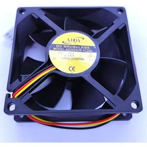 ADDA AD0824UB-A73GL 8025 24V 0.26A 3-wire ventilator cooling fan