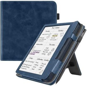 Stand Case - Kobo Libra Colour - E-reader - 7 Inch - Auto Sleep Cover - Donkerblauw