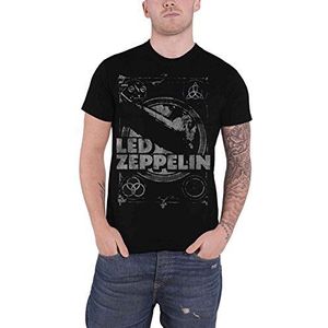 Led Zeppelin Shook Me T-shirt zwart XXL 100% katoen Band merch, Bands