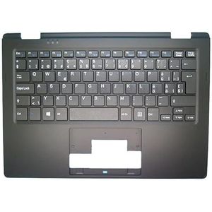 E2218T E2218 T PalmRest & toetsenbord voor MEDION voor AKOYA MD60200 Zwarte C-behuizing met Belgisch BE/Hongarije HU/Engelse gebruikersinterface/VK-toetsenbord(Swiss SW)