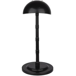 AMRISBTYS Pruik standaard, verstelbare hoogte hoofd cover beugel niet gemakkelijk af te vallen voor hoed display (verstelbaar zwart)