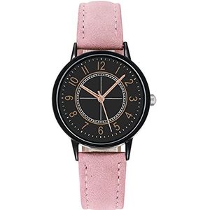 OSOLVE Mannen Horloge Vrouwen Mannen Horloge Quartz Dial Digitale Horloge Frosted Lederen Band Dames En Meisjes Horloge Voor Vrouwen 2023 Nieuwe, roze