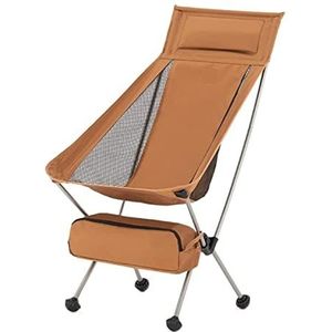 Draagbare Campingstoel Ultralichte Rugzak Campingstoel Reizen Wandelen Opvouwbaar Draagbaar Outdoor Strandrugzakstoel, Ademend Dubbelzijdig Gaas Regiestoel Visstoel(Orange,46 * 44 * 103cm)