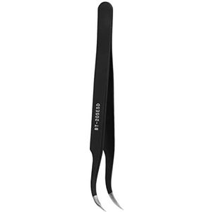 Tweezers gebogen elleboogelektronica industriële hoge prestaties gehard anti -statisch zuur resistent geharde anti magnetische precisie pincet pincet voor PCB halfgeleiders micro