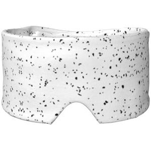 Zwart Wit Specks Print Oogschaduw Cover voor Dutje Reizen Yoga, Oogdekking Blinddoek Reizen Kantoor Nap Vliegtuig