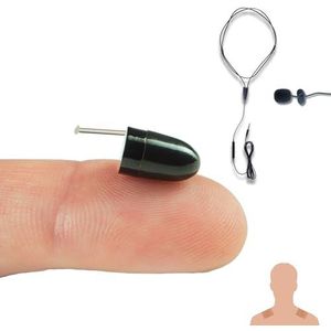PingaOculto Spy Oortelefoon Spion Draadloze Oortjes Verborgen Mini Onzichtbaar voor Mobiele Telefoon Microfoon Kleefstrips - Oordopjes Draadloos Oortjes (Spy Oortelefoon Vip Pro UltraMini + Microfoon)