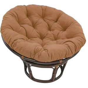 Papasan Stoelkussens, Hangende Stoelkussens, Hangende Mandkussens, Terrasmeubilairkussens, Zitkussens, Dikke Rotan Meubelkussens Stoelkussens (Color : Coffee, Size : 50x50cm)