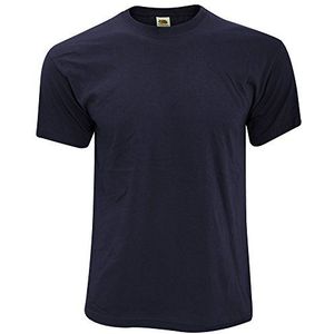 Fruit of the Loom Mens scherm sterren originele volledige gesneden korte mouw T-Shirt - blauw - XL