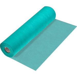 100%Mosel tafelloper vlieseline in turkoois (30 cm x 25 m), elegante tafeldecoratie voor verjaardagen en bruiloften, kleurrijke versiering voor speciale gelegenheden