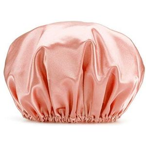 Douchemutsen voor vrouwen/mannen 1 pak waterdicht & herbruikbare badmuts 30 cm breedte met elastische band (roze)