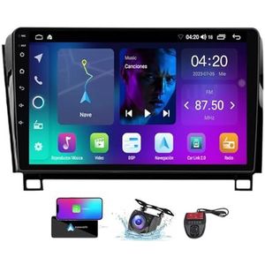 9 Inch Touchscreen Dubbel DIN Autoradio Compatibel met Toyota Tundra XK50/Sequoia XK60 2007-2013 met FM RDS DAB+ Autoradio Stuurbediening WiFi 4G Carplay Android Auto Bluetooth DSP(NF-1)