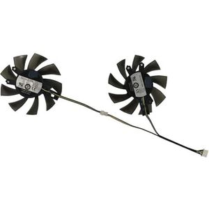 Grafische koeler, videokaartventilator, 2 stuks/set, FY08015L12LPA, T128015DU, voor GALAX voor GTX 1050 Ti (1-Click-OC) 1060 OC 6GB
