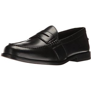 Nunn Bush Men's Noah Penny Loafer Dress Casual Slip On Shoe, Black, 9.5 Wide