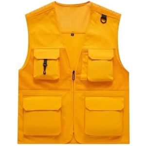Reflecterend Vest Nachtkleding Fotograaf Buitenveiligheid(Yellow,4XL)