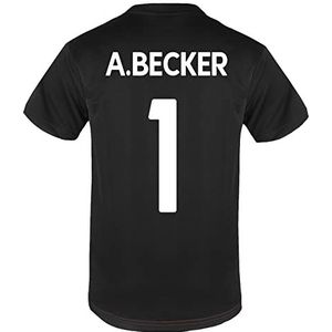 Liverpool FC - Trainings-t-shirt voor jongens - Officieel - Cadeau - Zwart Alisson Becker 1-8-9 jaar