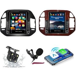 Android 14 Autoradio Navi voor M-itsubishi Pajero V73 (2004-2011) 9.7 ""Verticale schermradio met draadloze carplay Android Car GPS met Bluetooth 5.0 HIFI FM 5G-WiFi SWC MIC-camera,M120s