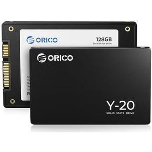 ORICO 128 GB SATA SSD 2,5 inch interne solid-state drive, leessnelheid tot 500 MB/s, SATA III 6 Gbps voor desktoplaptop, NAS DIY externe schijf - Y20