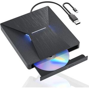 Externe schijf USB3.0 USB-C zaklamp 3D-brander lezer CD DVD-speler for laptop PC Windows Mac OS