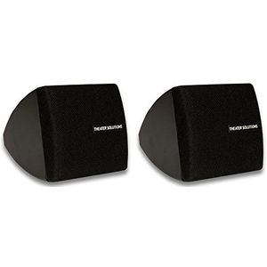 Theater Solutions TS30B Monteerbare Indoor Luidsprekers Zwart Boekenplank Paar, 2,5 Inch (Pack van 2)