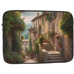 Italië Toscaanse Print Laptop Sleeve Shockproof Laptop Tas Case 12 Inch Waterdichte Computer Cover voor Kantoor Reizen