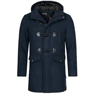 INDICODE Heren Liam Coat | Dufflecoat winterjas Navy Mix XL