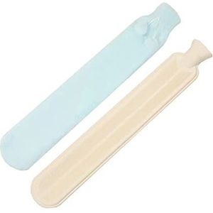 DieffematicRSD Warmwaterkruik Lange water rubberen warmwaterkruik Warmwaterzak Warme handwaterfles (Color : Blue)
