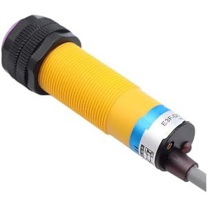 1PCS Proximity Switch Photoelectric Sensor Switch NPN PNP DC6-36V 30cm Detection Range Adjustable Diffuse Reflection E3F-DS30C4(Beige,AC type 2Wire NC)